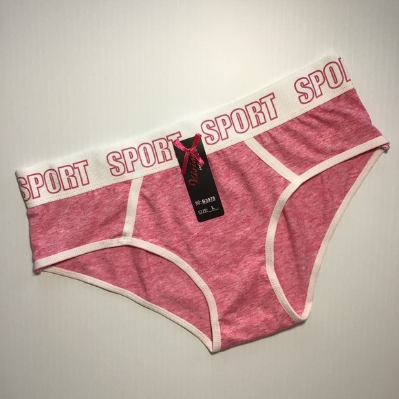 Vision Intimate SPORT Pink and White Panties Underwear - Size Large - Picture 1 of 3
